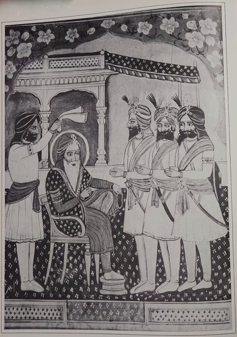 Maharaja Ranjit Singh with Three Dogra Brothers