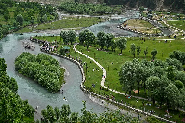 Betaab Valley aerial river park