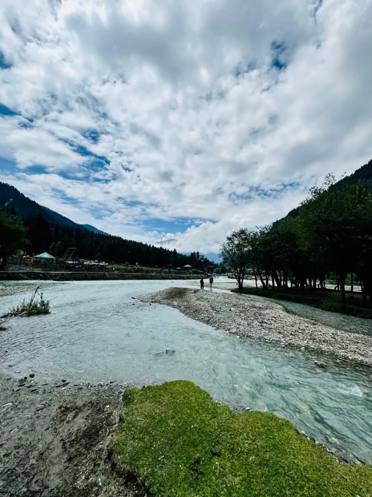 Lidder river rushing waters