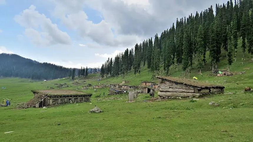 Gujjar sod huts in Bungus