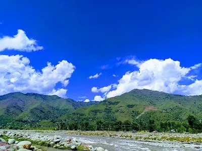 Suran River under blue skies